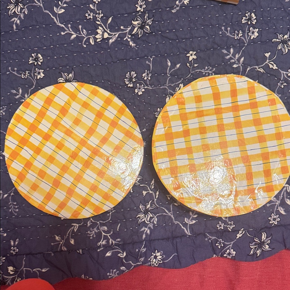 Yellow Gingham Storage Box Set - Picture 5 of 16